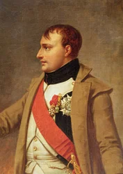 Részlet Napóleon találkozásáról II. Ferenccel az austerlitzi csata után, 1812 körül